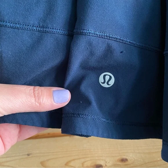 Lululemon True Navy Blue Pace Rival Mid Rise Skirt Skort 8 - Picture 14 of 15